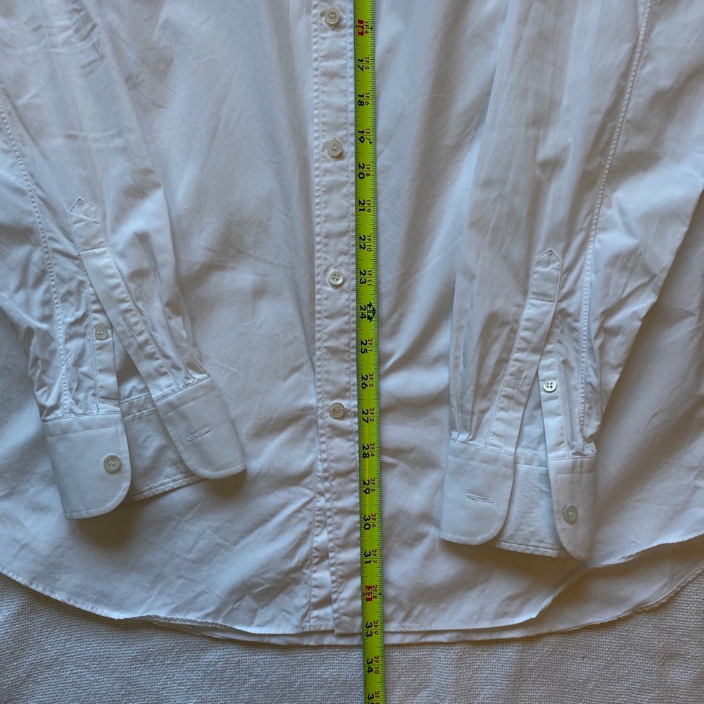 Alexander McQueen band collar button down shirt white  Size 17+  Ultra Luxury - Picture 7 of 13
